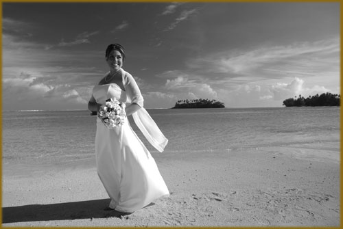 Bride on the beach