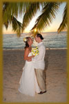 Wedding couple on the beach